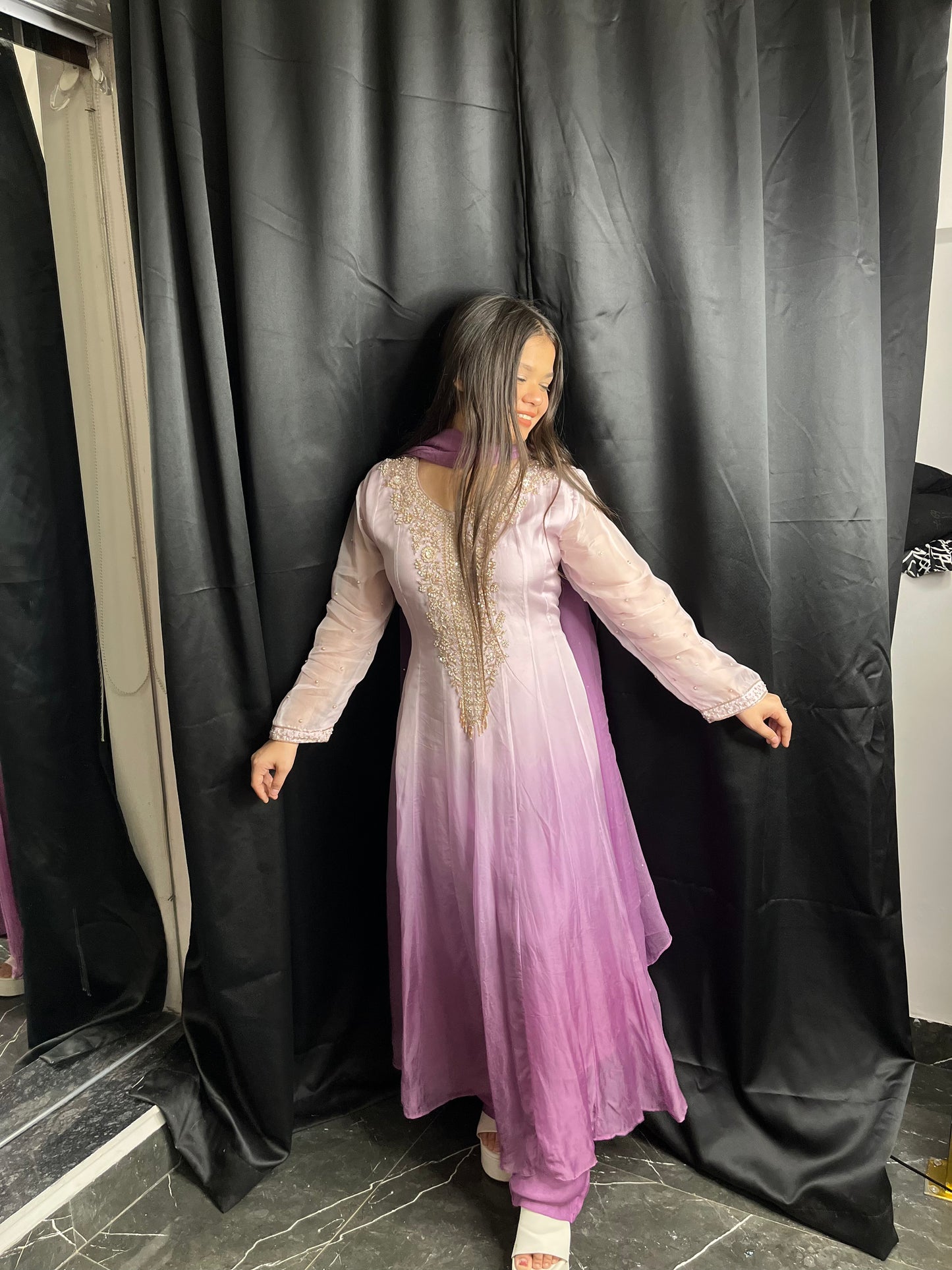 Nakashi anarkali set