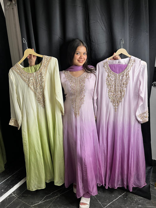 Nakashi anarkali set