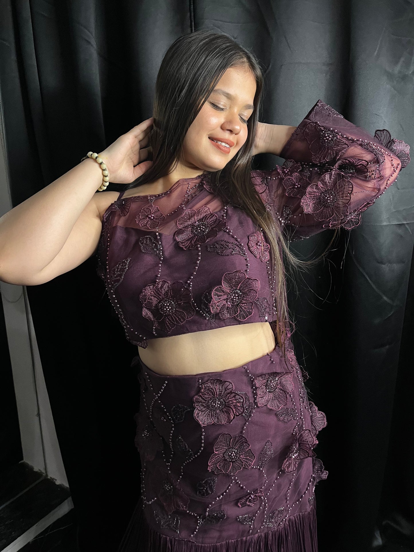 Moana fish cut lehenga