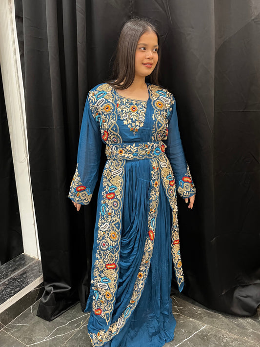 Ziya Pure Chinon Cape Set