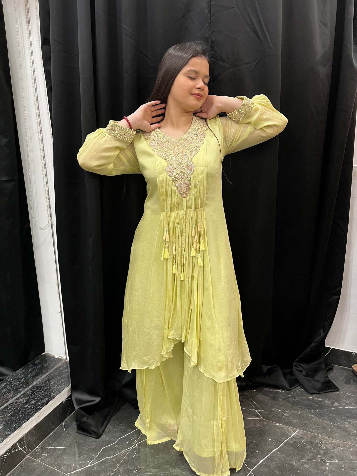 Aafreen Chinon Indo Western Set