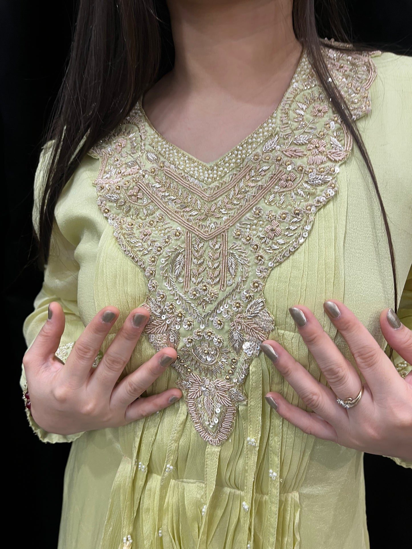 Aafreen Chinon Indo Western Set