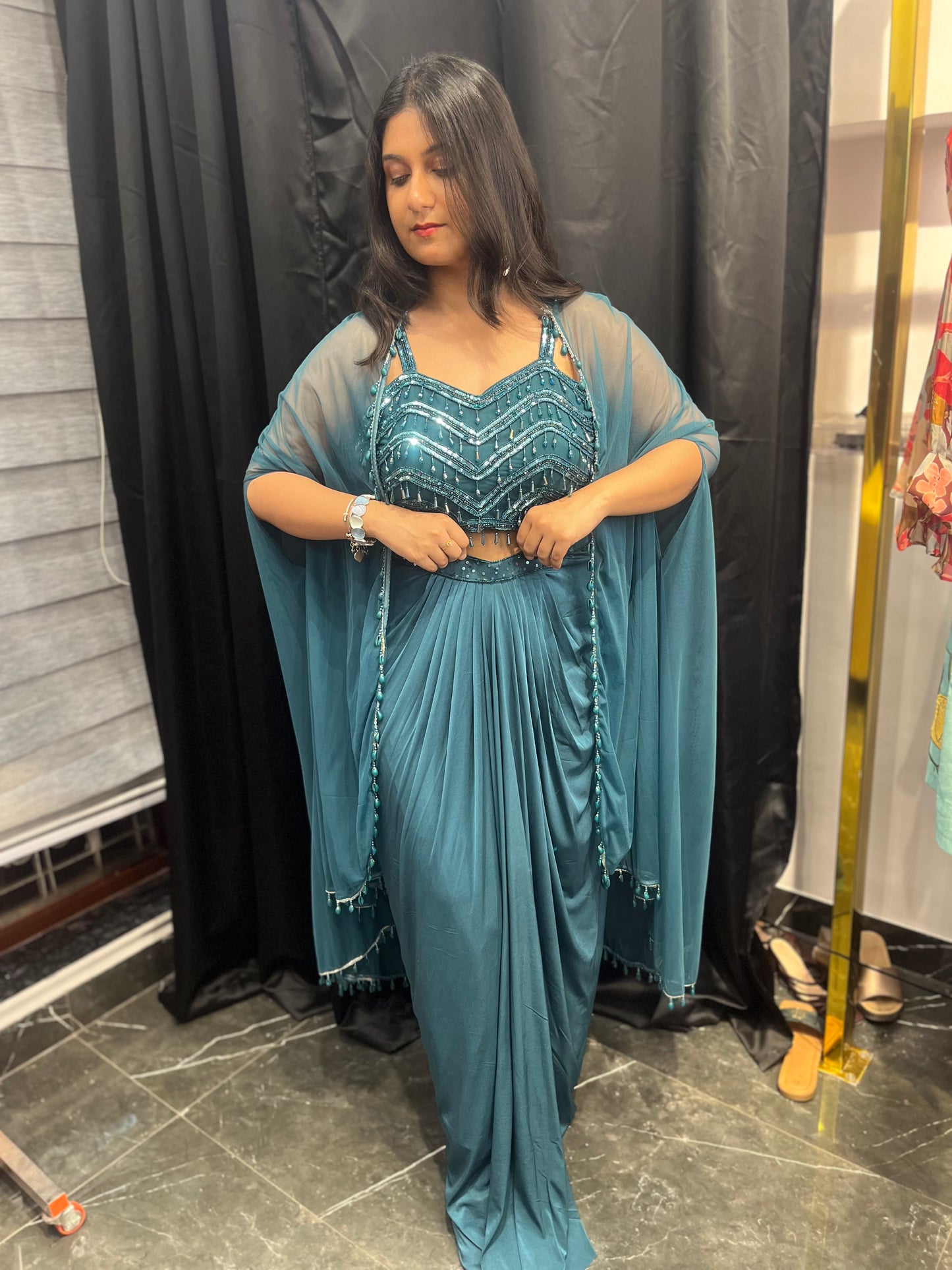 Crytalline drape set