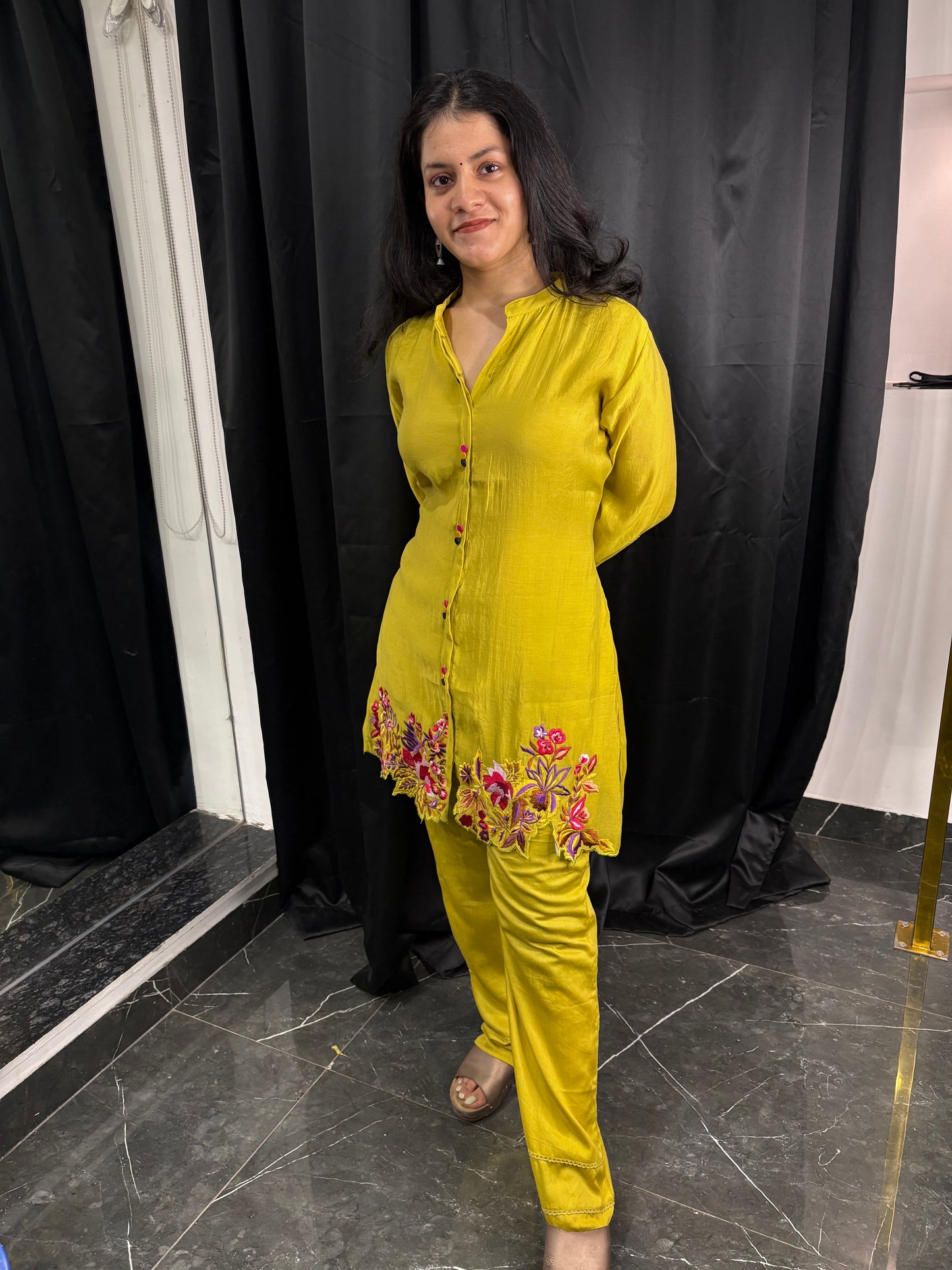 Amaira Muslin Silk Cord Set