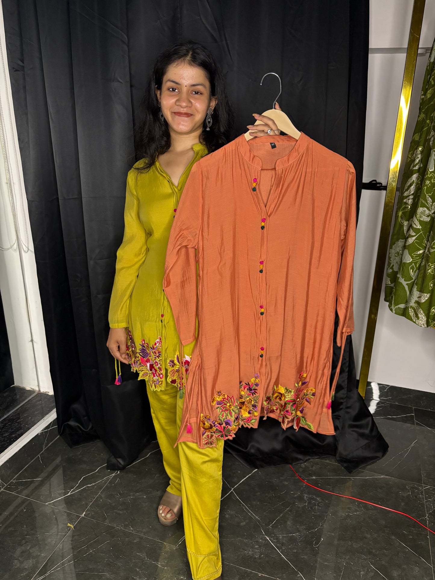 Amaira Muslin Silk Cord Set