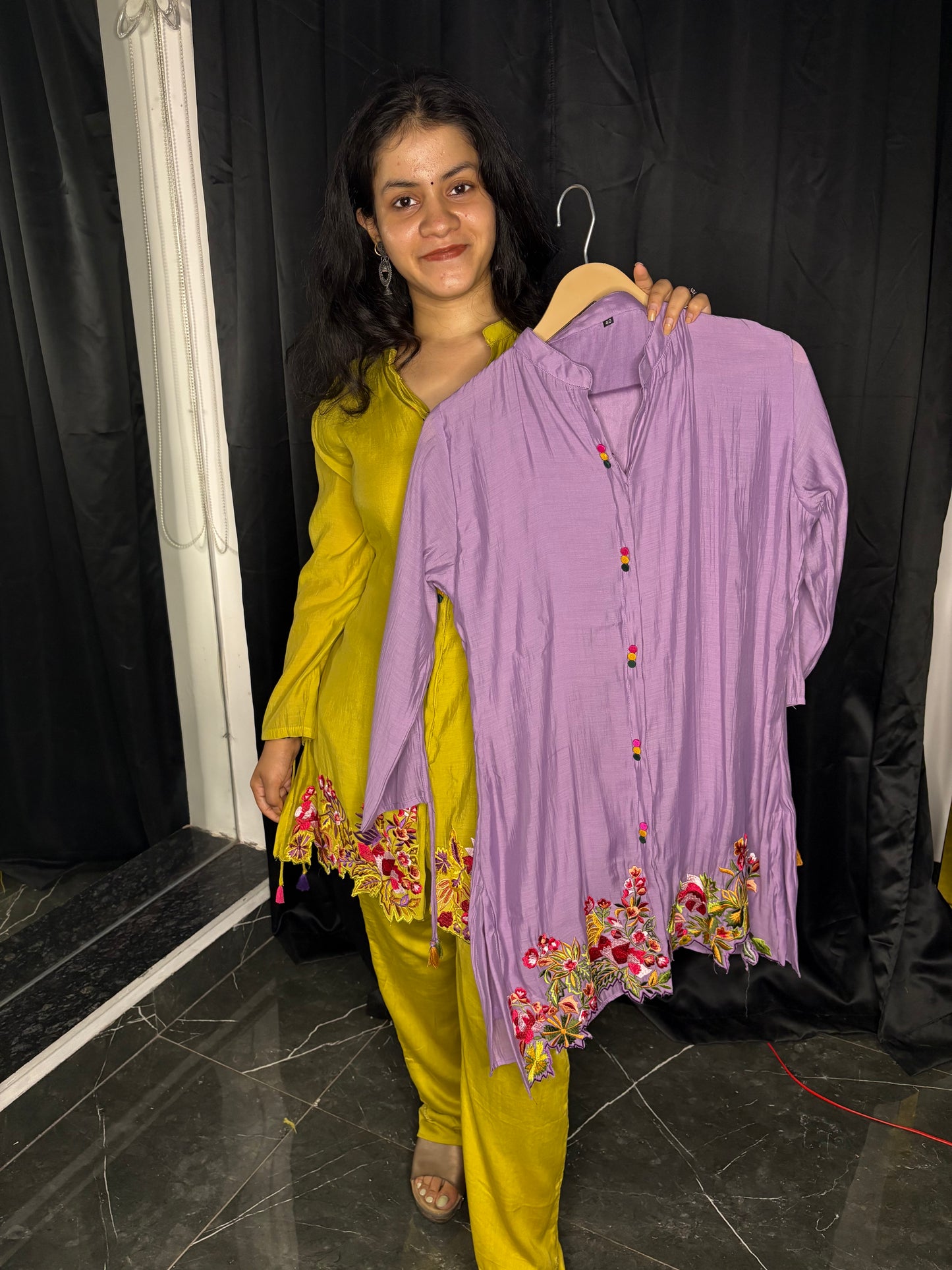 Amaira Muslin Silk Cord Set