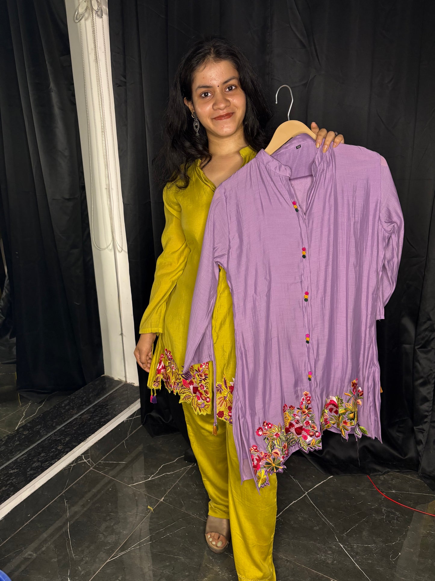 Amaira Muslin Silk Cord Set