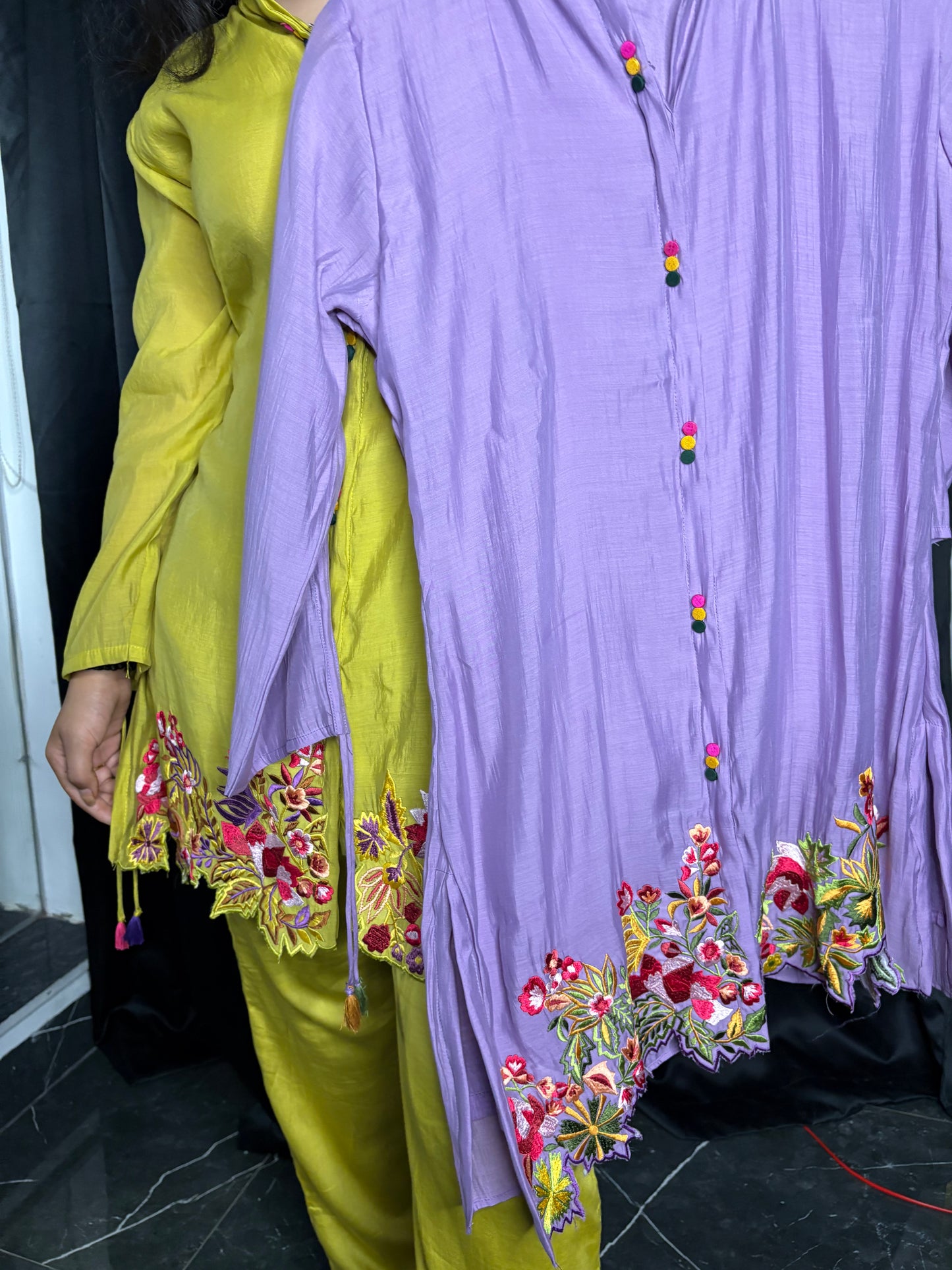 Amaira Muslin Silk Cord Set