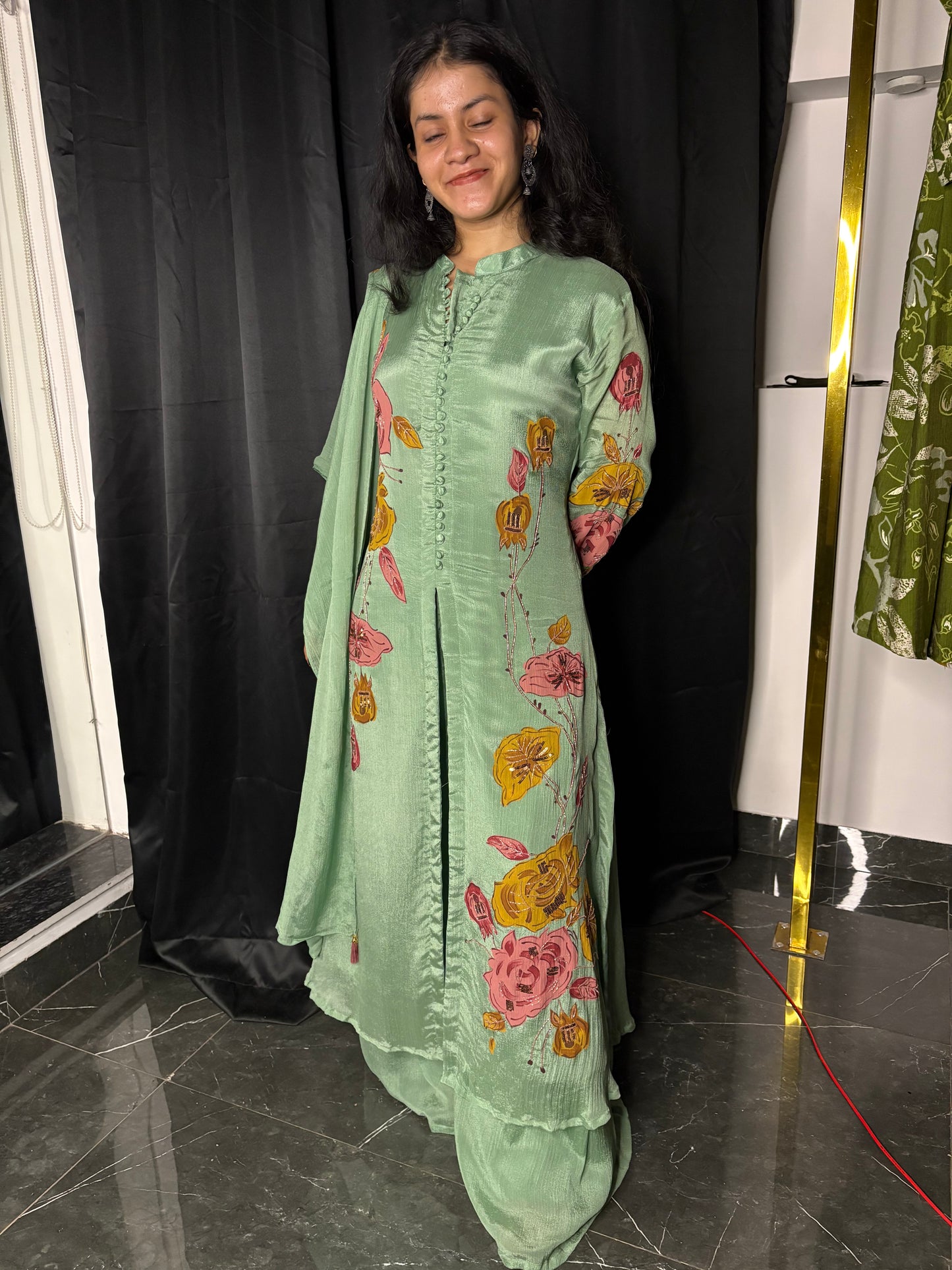 Meher Hand-Painted Suit Set