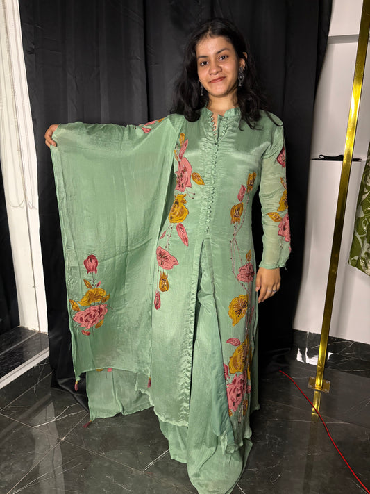 Meher Hand-Painted Suit Set