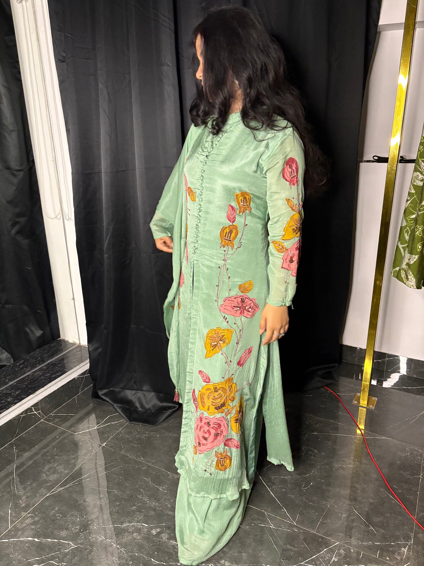 Meher Hand-Painted Suit Set