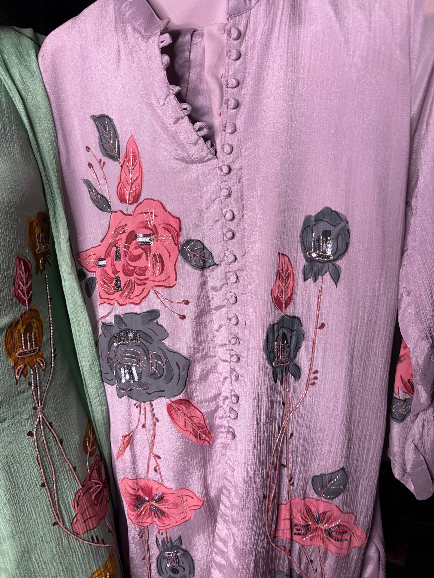 Meher Hand-Painted Suit Set